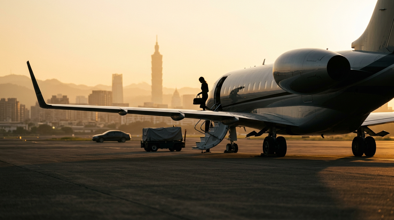 HKG to Taipei Songshan: The Executive Air Bridge