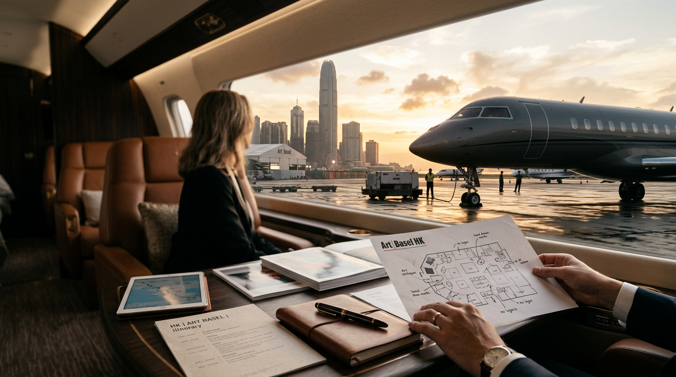 籌劃您的藝術之旅:香港巴塞爾藝術展私人飛機出行指南