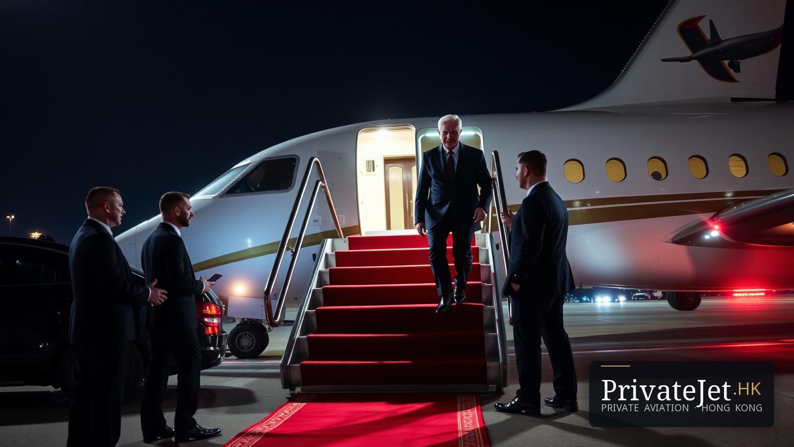 從香港出發的 VVIP 私人飛機 — 隱私、安全與謹慎